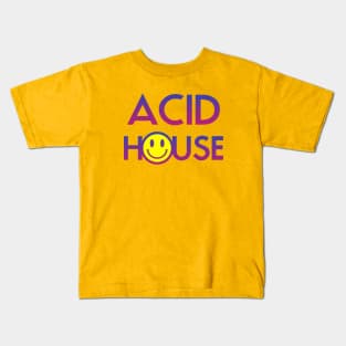 ACID HOUSE MUSIC Kids T-Shirt